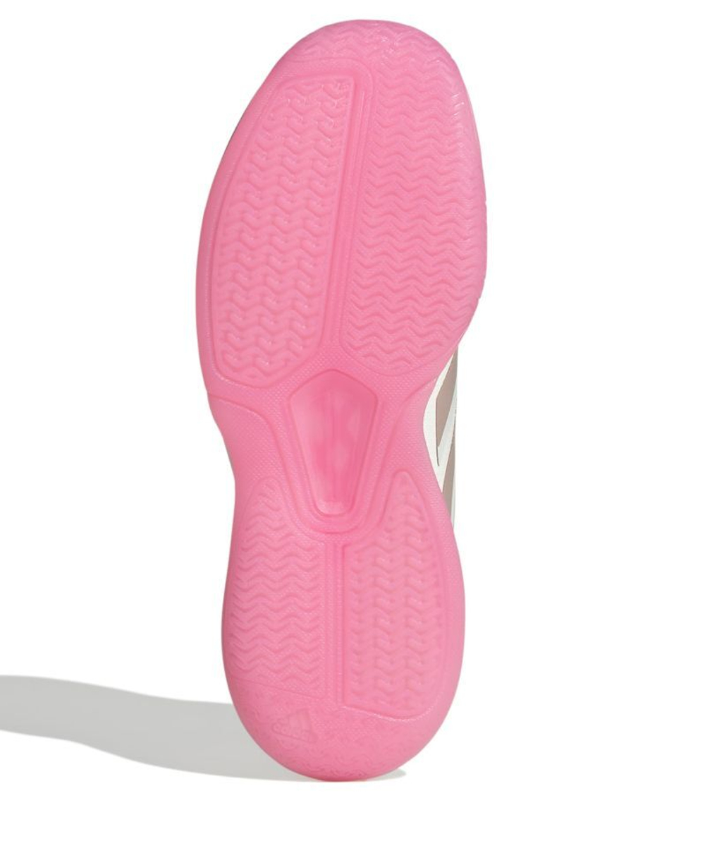 Женские теннисные кроссовки Adidas Avaflash - core white/silver metallic/lucid pink