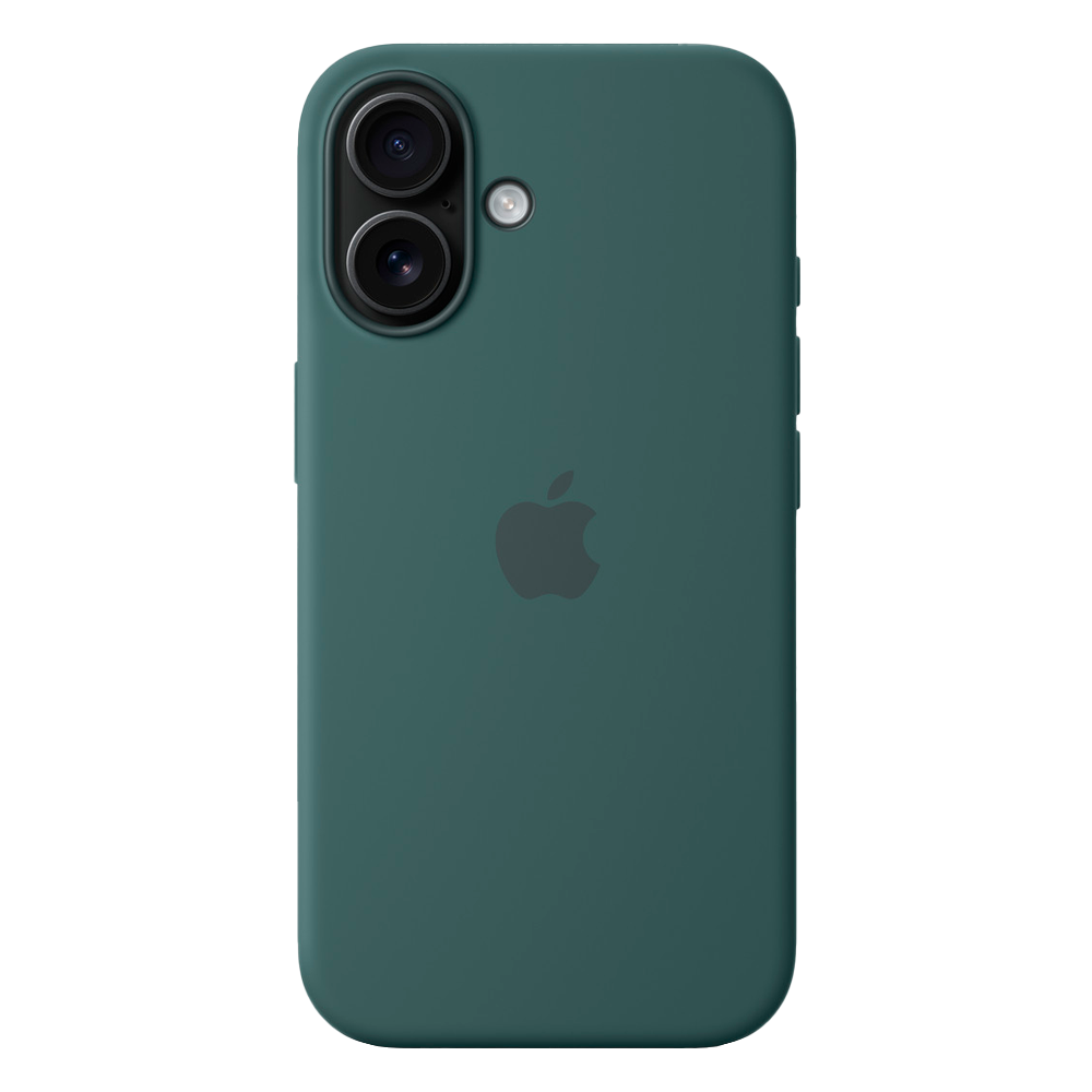 Силиконовый чехол с поддержкой MagSafe Apple Silicone Case для iPhone 16, Lake Green (Озерно-зеленый)