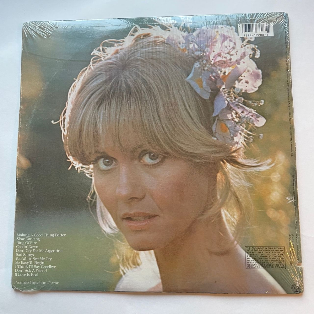 Винтажная виниловая пластинка LP Olivia Newton John Making A Good Thing Better (Канада 1981) (Запечатана)