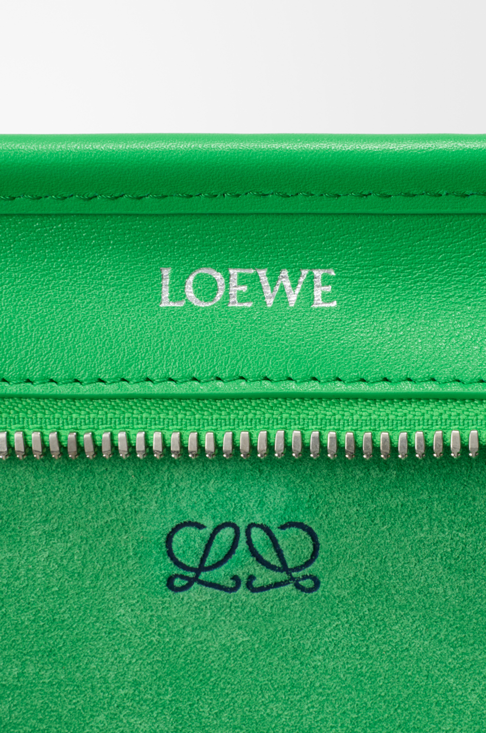 Loewe Маленькая сумка Amazona 180 из мягкой телячьей кожи, зеленый