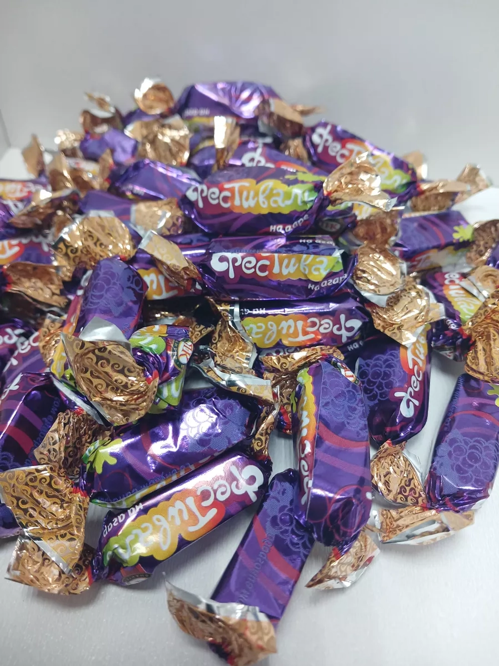 Конфеты "Фестиваль" желейные на агаре виноград 500г