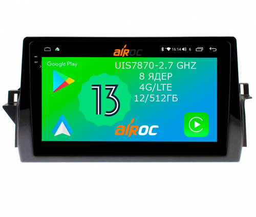 Магнитола для Toyota Camry 70 (75) 2021-2023 - Airoc 2K AU-1138 Android 13, Быстрейшая, SIM-слот