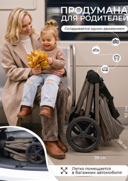 Sweet Baby Коляска 2 в 1 SBL Alba 2.0 Beige
