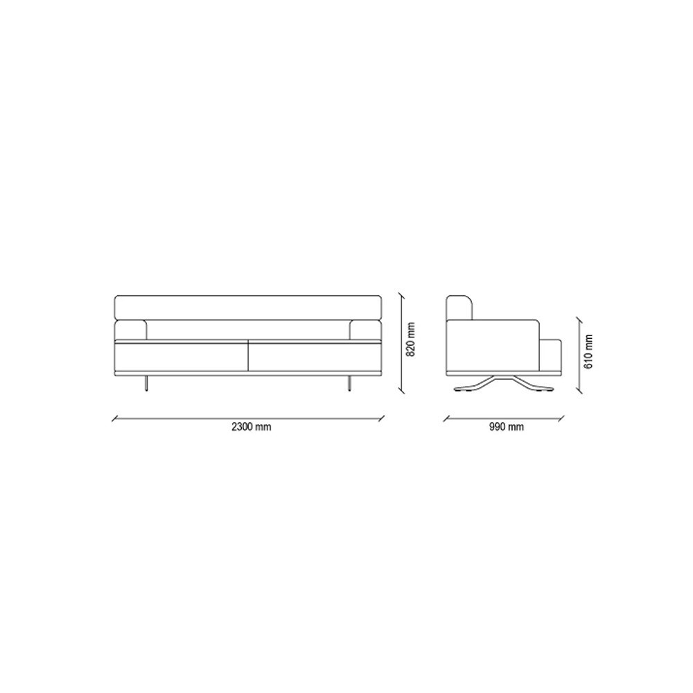 Диван двухместный ENZA HOME VALDERA EH52425