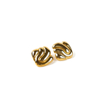 Серьги квадратной формы gold