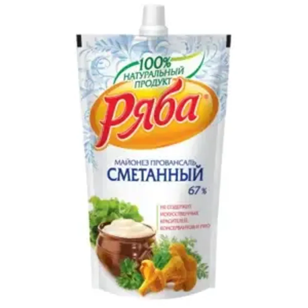 Ряба Майонез классический Сметанный 67% 192гр