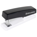 Степлер №24/6, 26/6 BRAUBERG "STYLE MAX", до 30 листов, черный