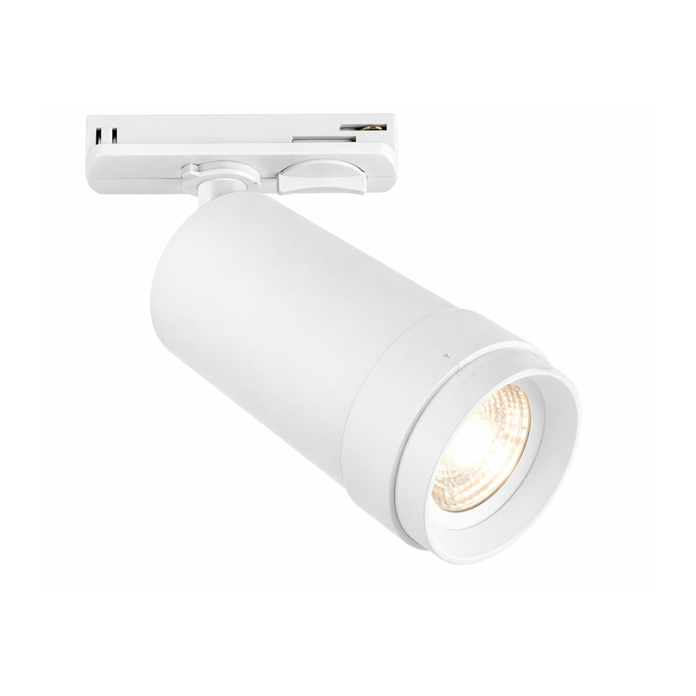 ST385.536.20 Св-к трек. Zoom Белый LED 1*20W 3000K 1 800Lm Ra 10-55° IP20 D65xH145 220V