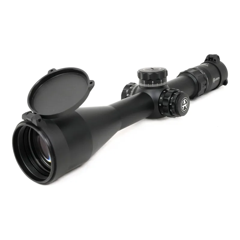 Оптический прицел ARKON Model A 5-30x56 / Аркон Модель А 5 30 56 - вид со стороны объектива с открытой крышкой