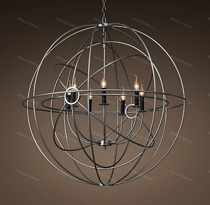 Люстра FOUCAULT'S TWIN-ORB Restoration Hardware