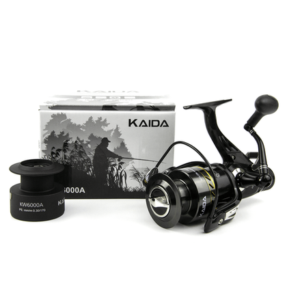Безынерционная катушка 6000 с байтраннером Kaida KW (6+1BB, мет. шпуля)