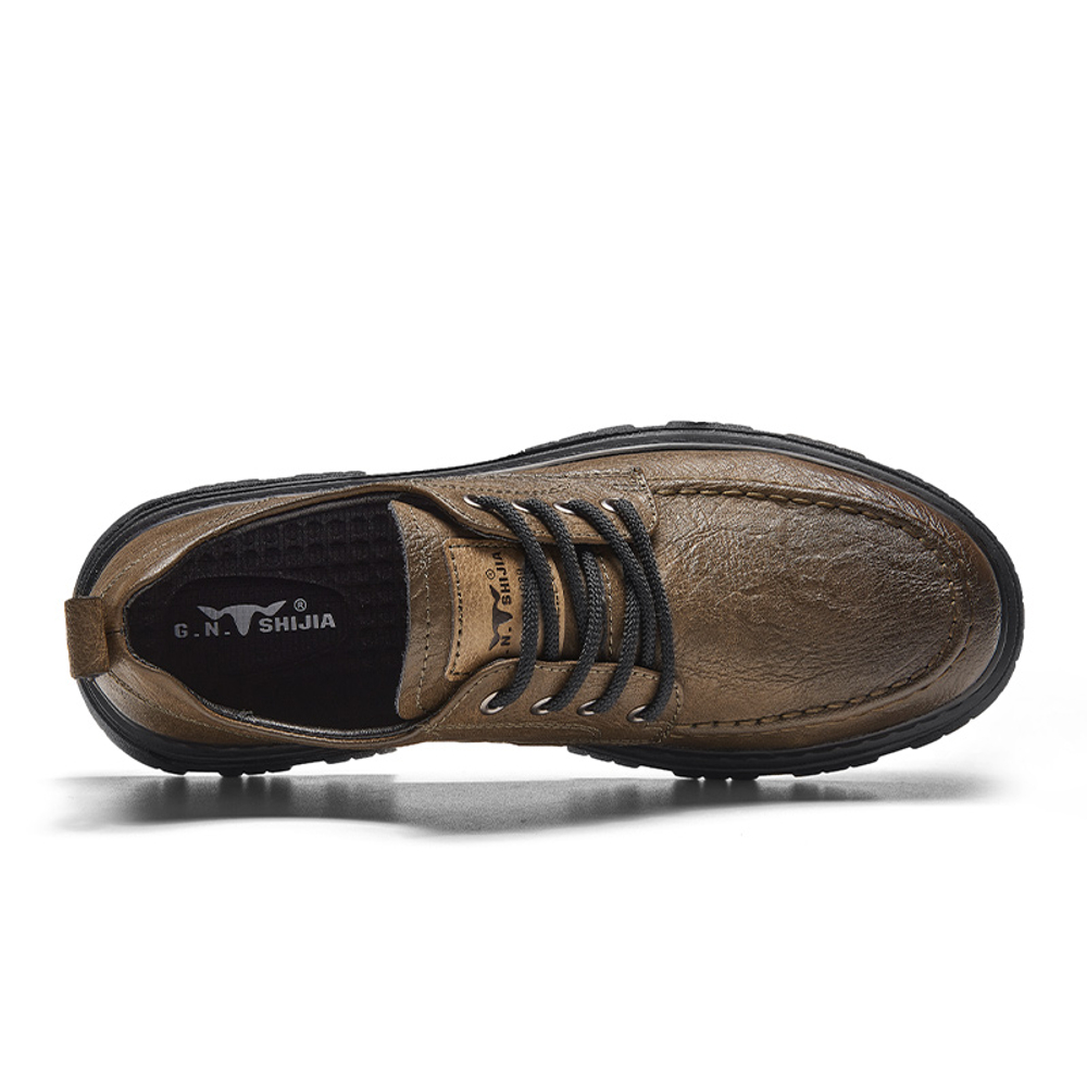 G.N.SHIJIA Work Boots Men"s Low top Black/Brown