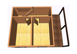 Каркас дома 6 x 8 м