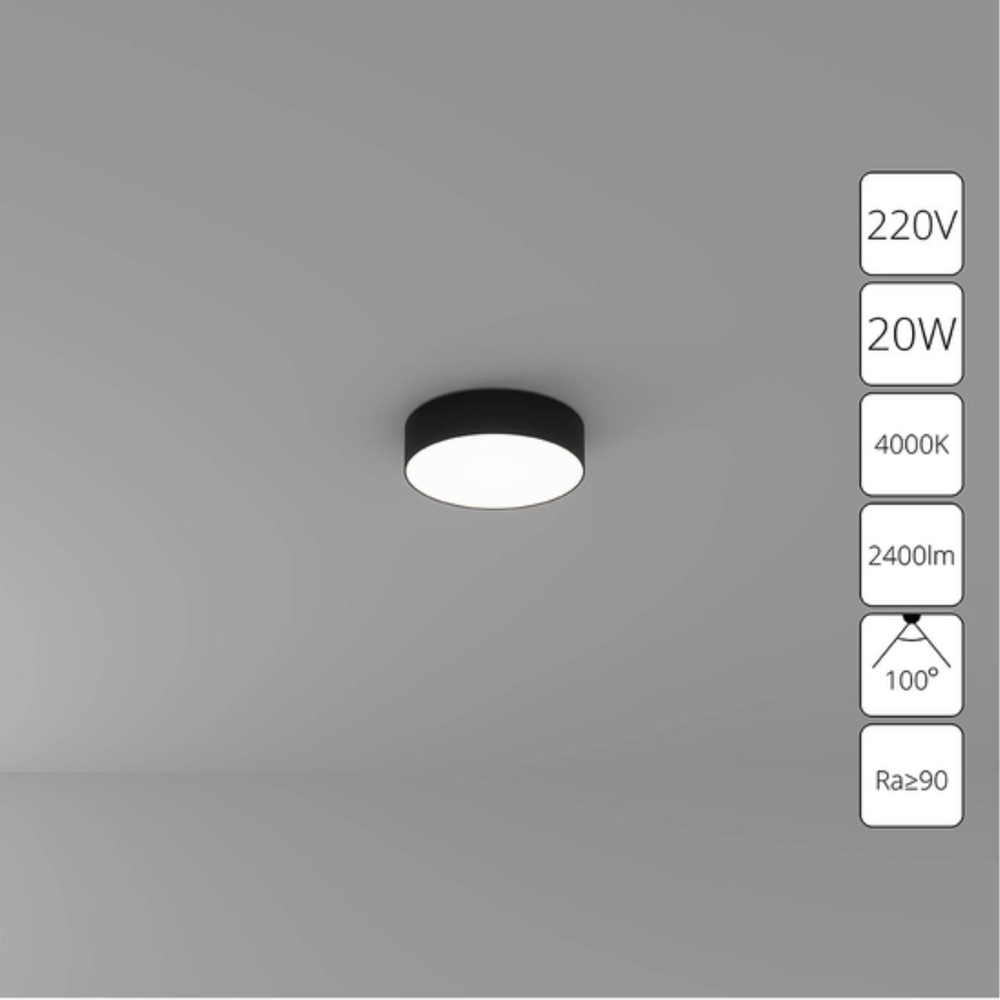 Потолочный светодиодный светильник Arte Lamp FADO A6620PL-1BK