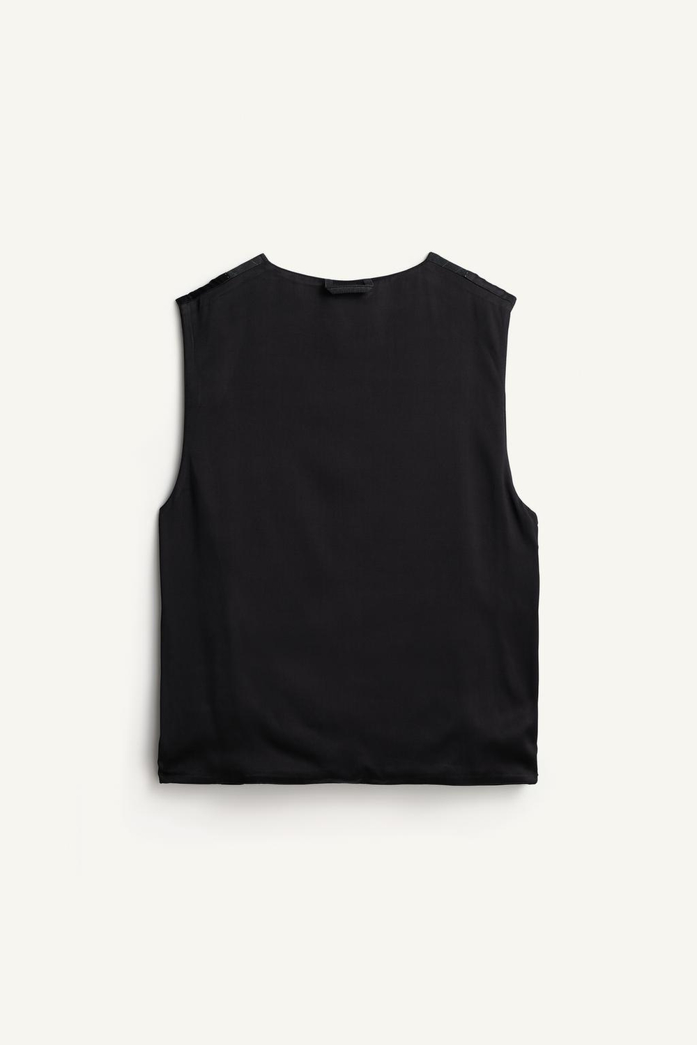 ZARA ДВУСТОРОННИЙ ЖИЛЕТ В ТОНКУЮ ПОЛОСКУ, БЕЛЫЙ/ЧЕРНЫЙ