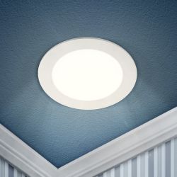 Светильник светодиодный встраиваемый Даунлайт ЭРА LED 1-18-4K Slim панель 18Вт 4000К круглый | Downlight