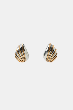 ZARA КОМБИНИРОВАННЫЕ СЕРЬГИ В ПОЛОСКУ, ЗОЛОТОЙ/СЕРЕБРЯНЫЙ
