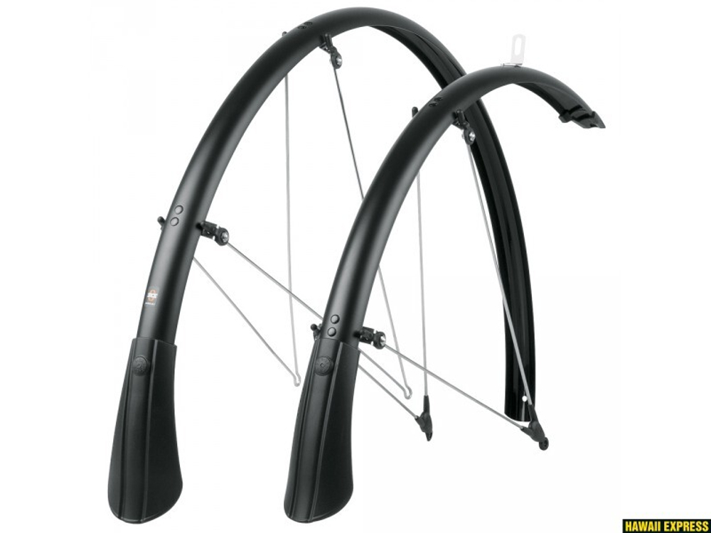 Крылья металлопластик SKS-10435 Bluemels 35mm, 28", черные. с брызгов., Trekking (Германия)