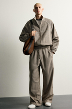 БРЮКИ RELAXED FIT С КОНТРАСТНЫМ КАНТОМ — ZARA