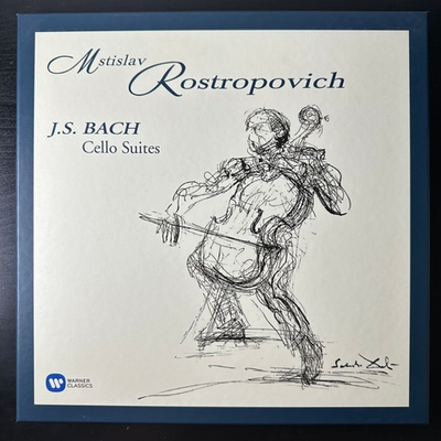 Мстислав Ростропович – Бах: Сюиты для виолончели 4LP (Европа 2016г.)