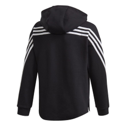 Кофта для девочки теннисная  Adidas 3 Stripes Full-Zip Hoodie - black/white