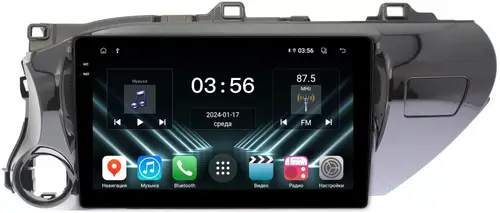 Магнитола для Toyota Hilux 8 2015-2023+ - FarCar S280 монитор 10.36" IPS на Android 13, CarPlay