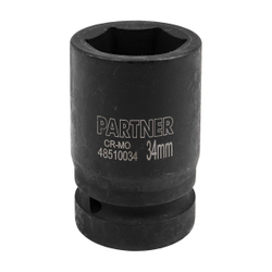 Головка ударная глубокая, 34мм (6гр) 1'' Partner PA-48510034