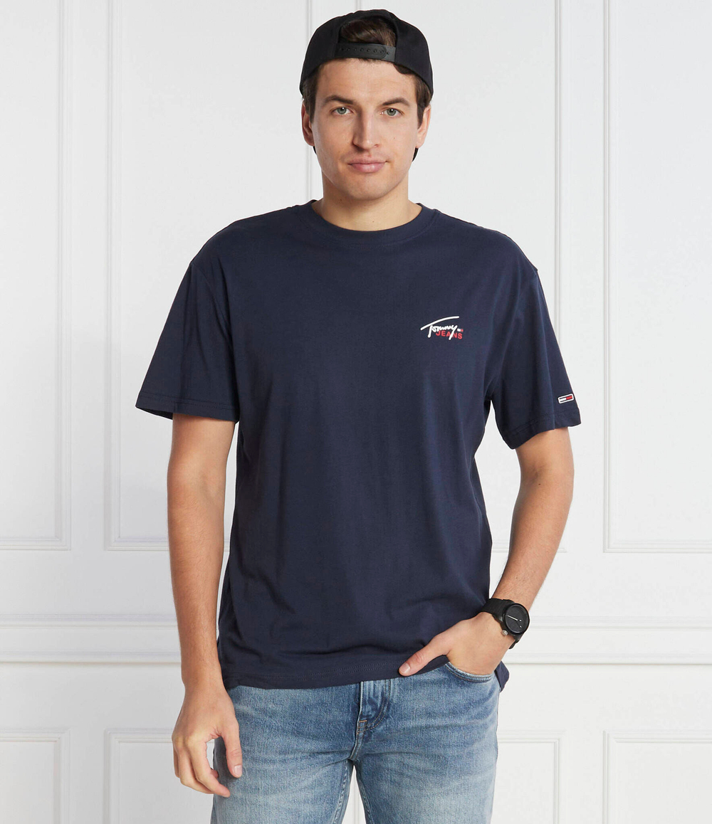 Футболка SMALL FLAG Tommy Jeans - темно-синий(DM0DM17714)