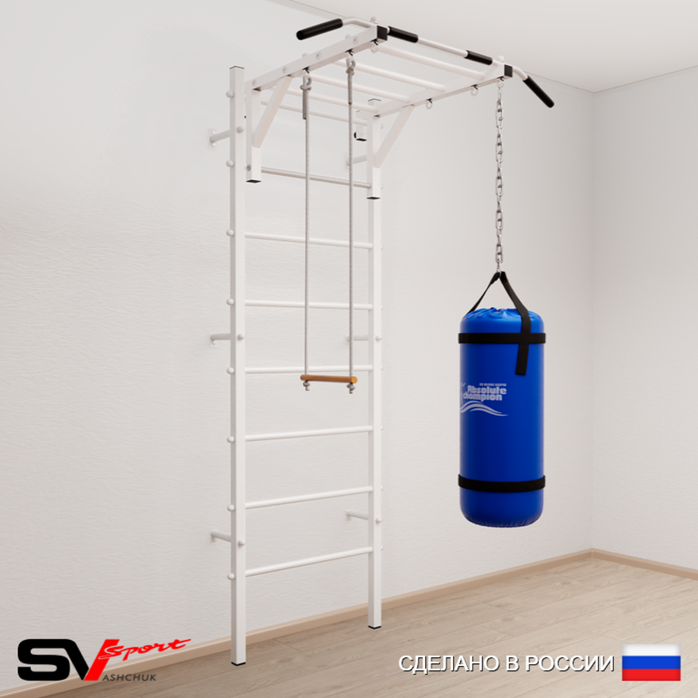 Шведская стенка Sv Sport 5323 (Турник рукоход/Трапеция/Цепь/Мешок 30кг)