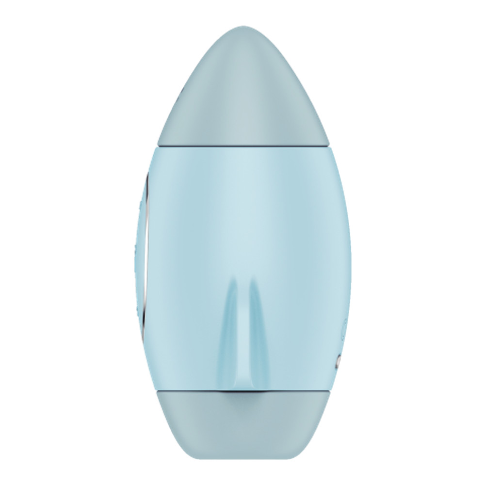Стимулятор клитора с воздушной стимуляцией и вибрацией Satisfyer Mission Control (голубой)