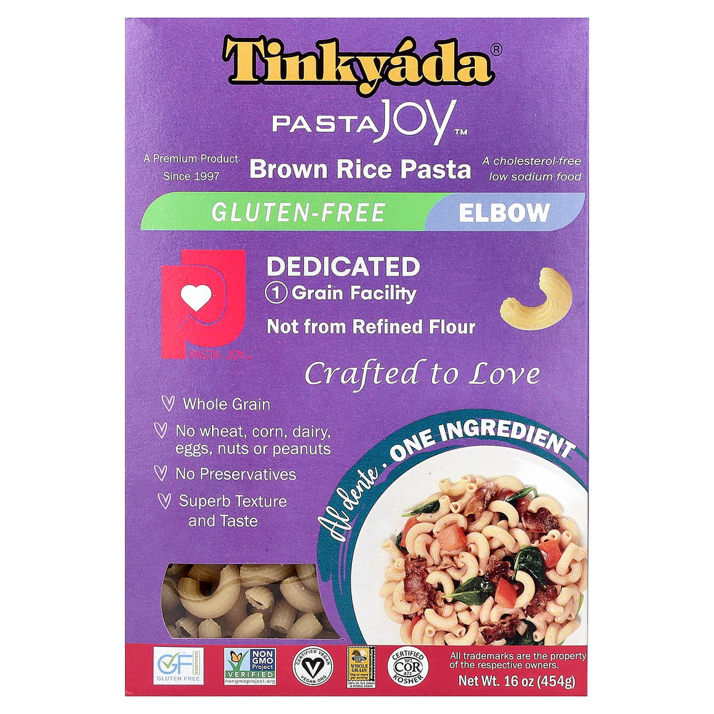Tinkyada, паста из коричневого риса, локоть, 454 г (16 унций)