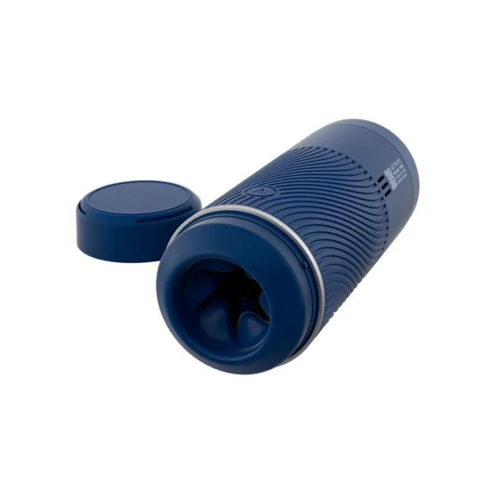 Синий мастурбатор с контролем всасывания Arcwave Pow Stroker (Цвет: синий)