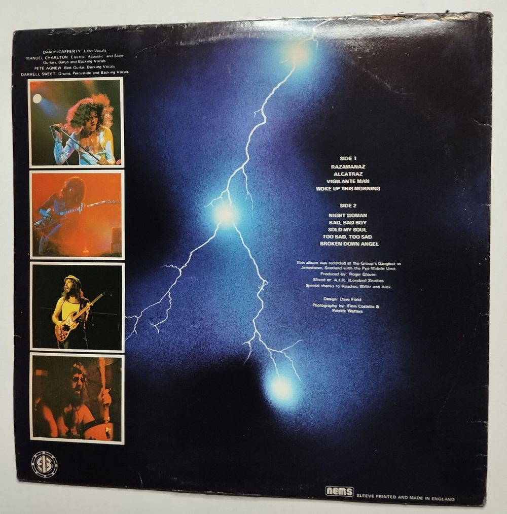 Винтажная виниловая пластинка LP Nazareth Razamanaz (UK 1982)