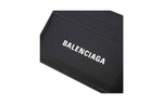 Balenciaga Cash Cow Leather Card Holder Card Holder Men"s Black