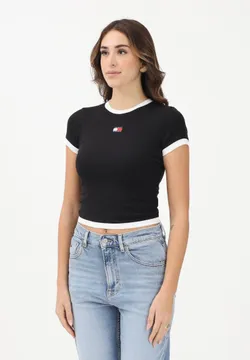 Футболка женская TOMMY JEANS SLIM SH BADGE SS RIB EXT
