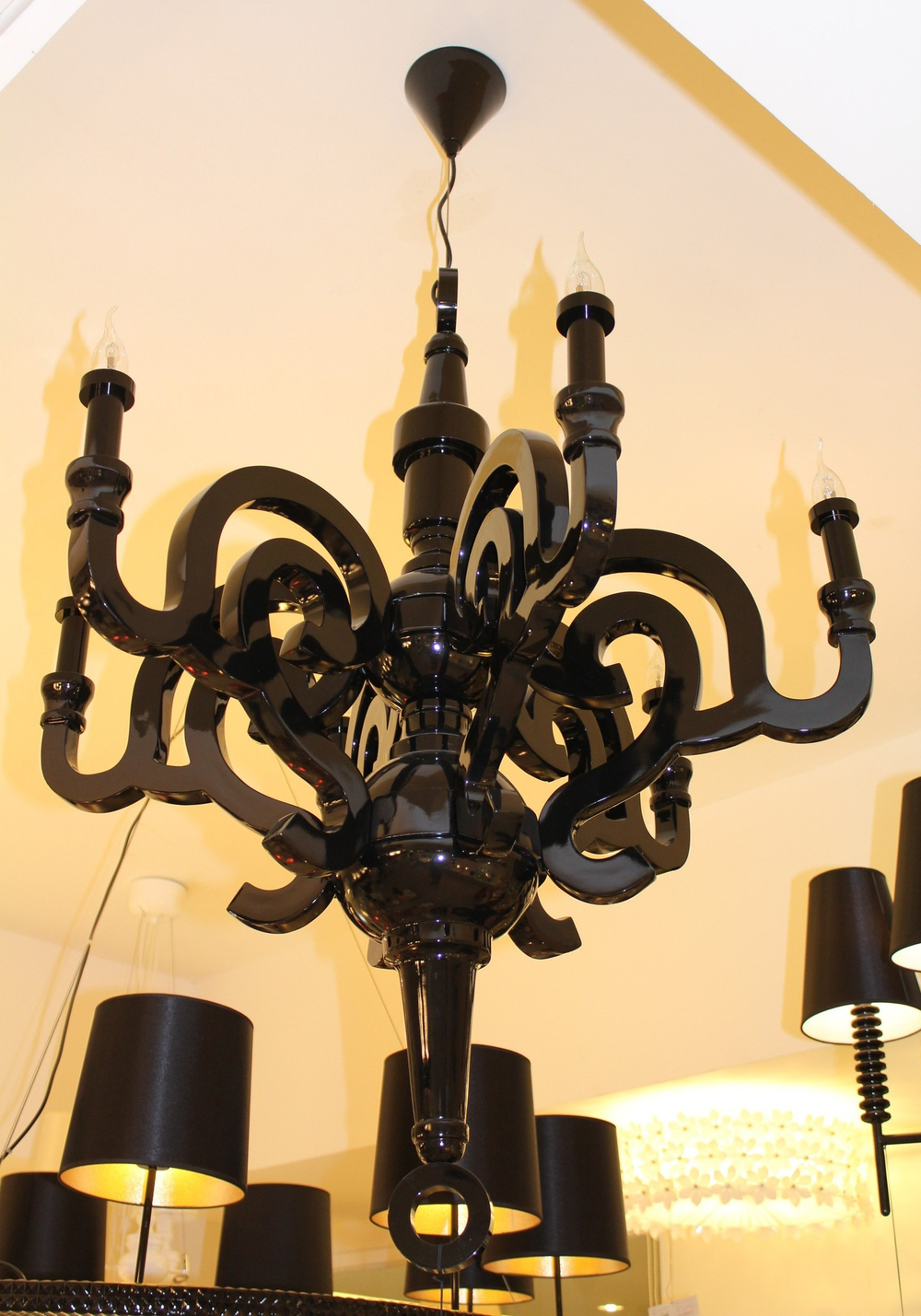 Люстра Moooi Paper Chandelier ( диам. 70 см ) черная