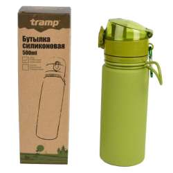 Tramp Бутылка силиконовая 0.5 л, TRC-093, оранжевый