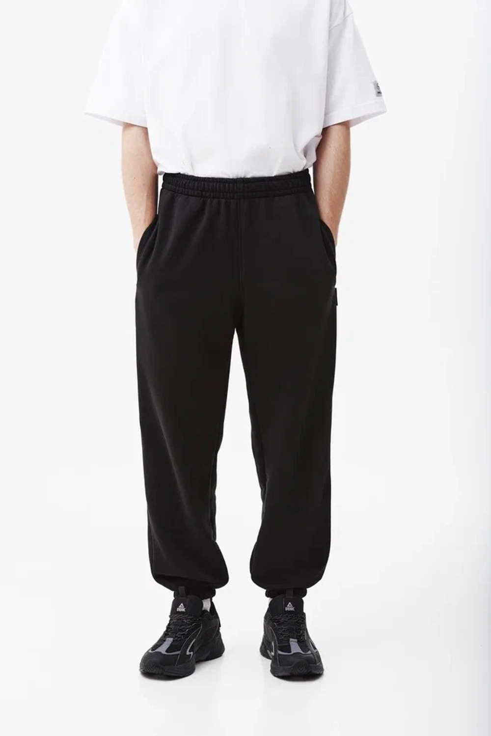 Штаны THE BAD FRIENDS Basic fit WRM черный А01 начес