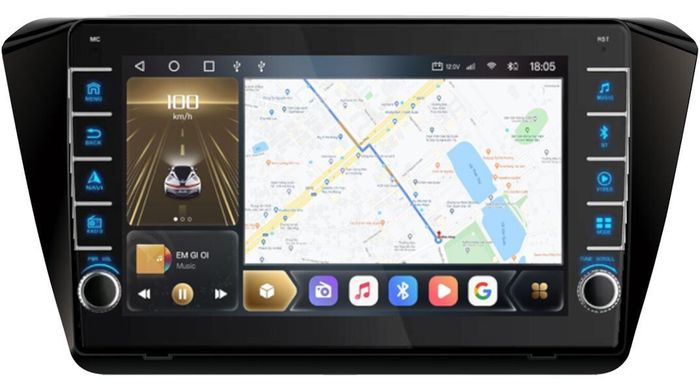Магнитола для Skoda Superb 2015+ (Китай) - Kuberg OL-1917 (кнопки и крутилки), Android 12, Быстрая, CarPlay, 4G SIM-слот