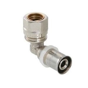 Пресс-угольники VALTEC VTm.253.I с переходом на обжимное соединение