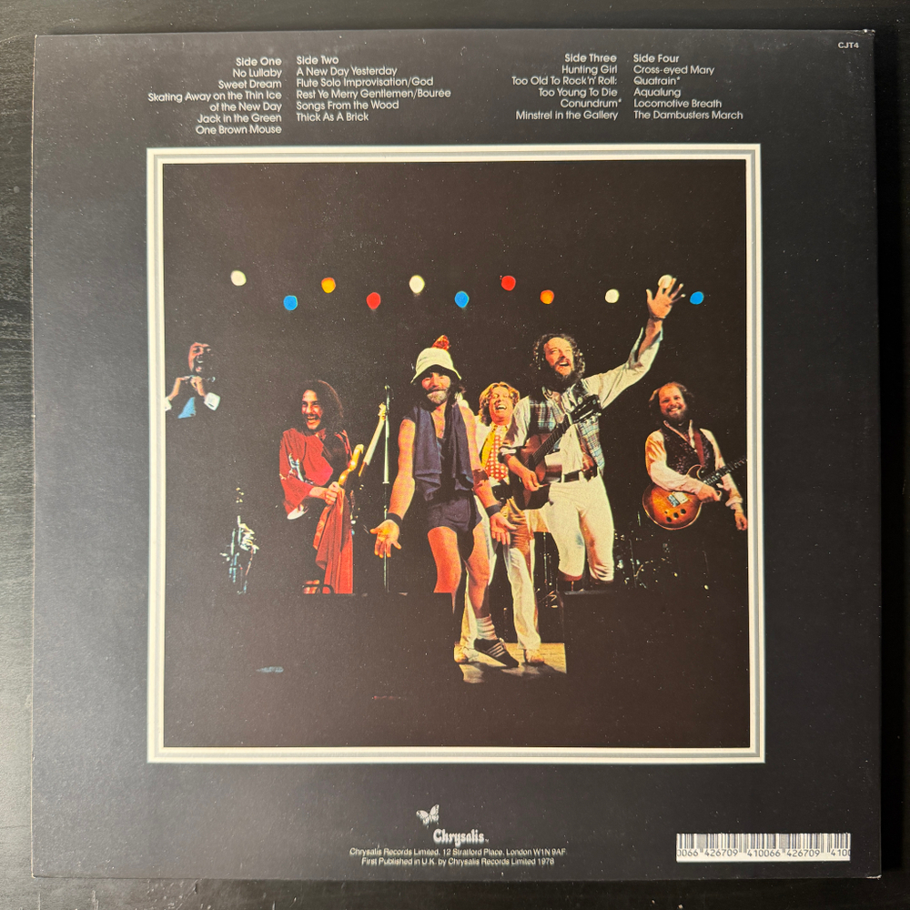 Jethro Tull ‎– Live - Bursting Out 2LP (Англия) Т