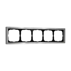 Рамка металлическая на 5 постов Systeme Electric ArtGallery Pure Алюминий GAL312105