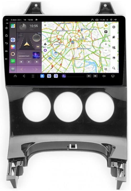 Магнитола для Peugeot 3008 2010-2016 (кондиционер) - Kuberg QLed, Android 13, Быстрейшая, CarPlay, SIM-слот