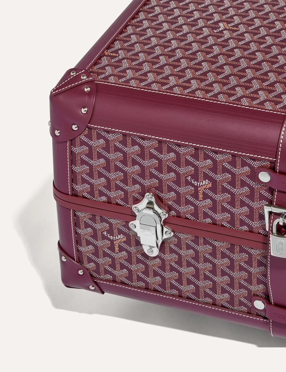 Чемодан Goyard Bourget PM Trolley Case "Burgundy"