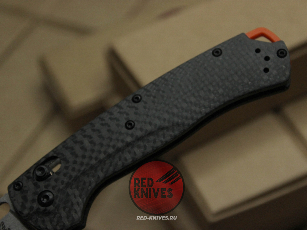 Нож Benchmade Taggedout 15535 А+++ - карбон рукоять, клинок стоунвош