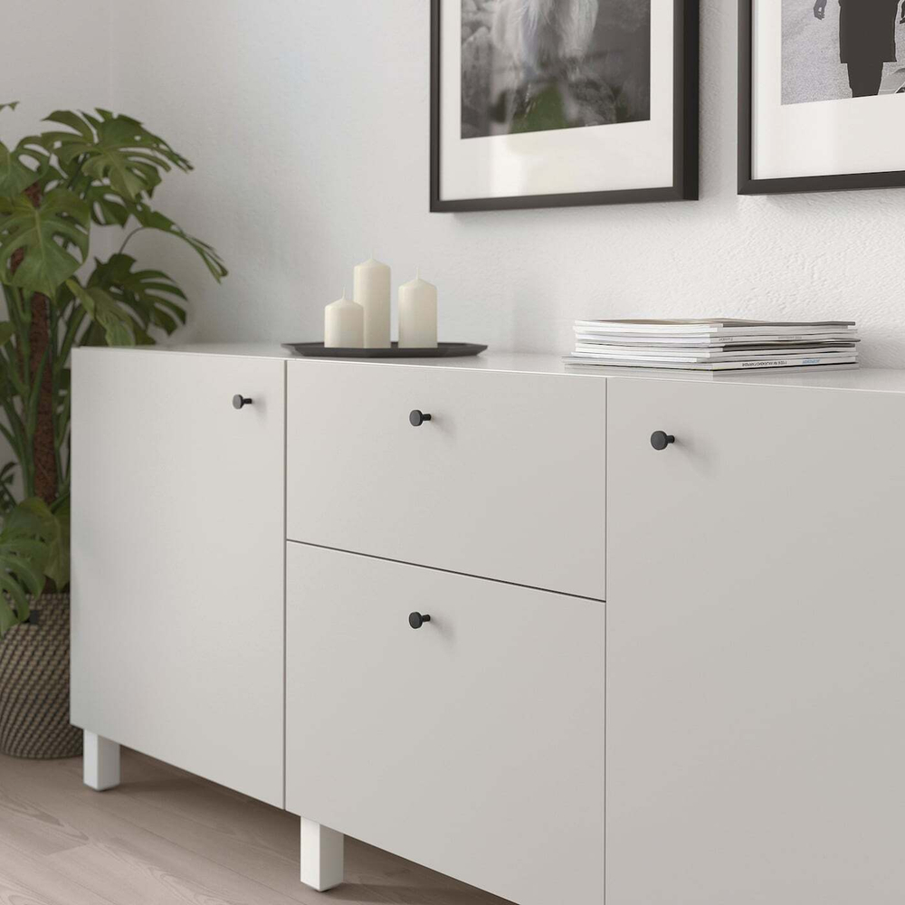 IKEA BAGGANÄS (ИКЕА БАГГАНЭС) — Ручка, черная, 21 мм, фото 4