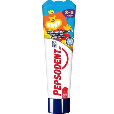Pepsodent Kids Зубная паста детская 0-6 лет 50 мл (Из Финляндии)