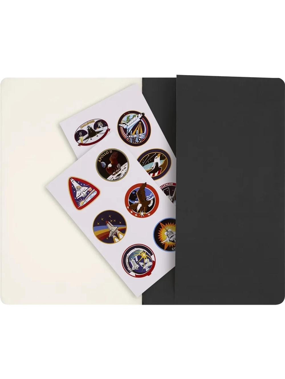 Блокнот Moleskine CAHIER NASA-INSPIRED Large 130х210 мм 120 стр нелинованный мягкая обложка серебристый (SKCAHLP7063S2)