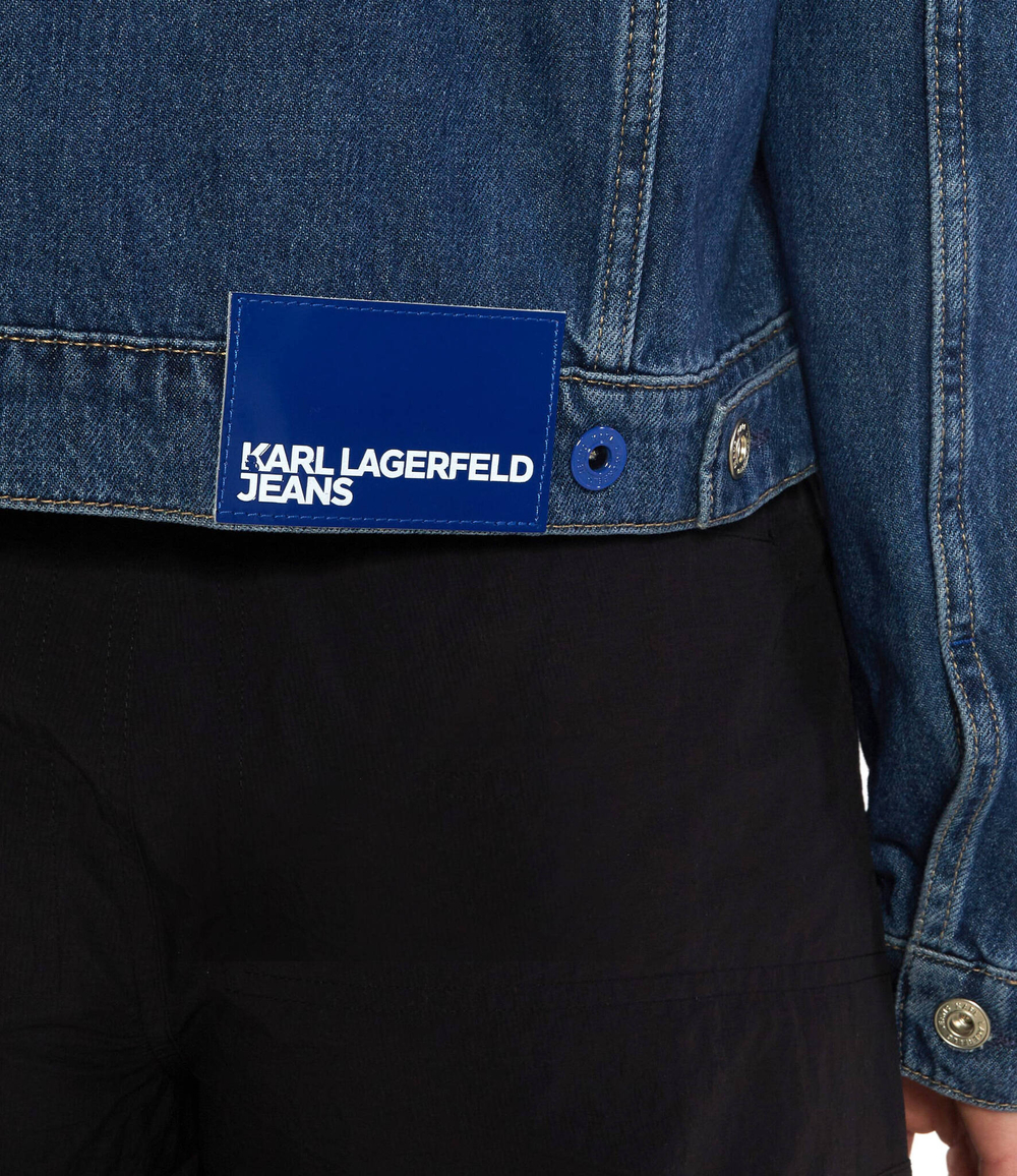 Джинсовая куртка Karl Lagerfeld Jeans - голубой(240J1404)