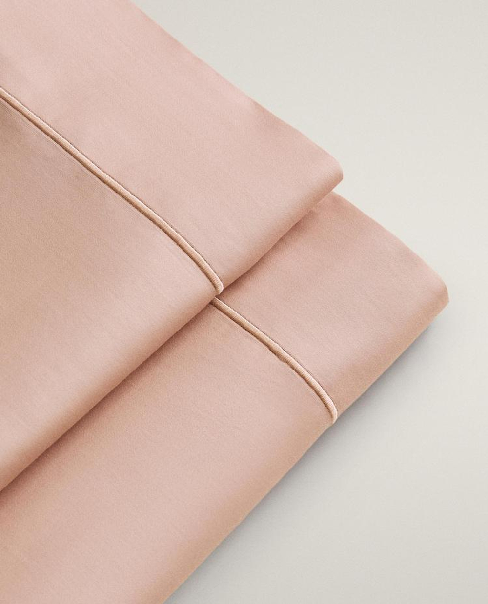 ZARA HOME САТИНОВАЯ ПРОСТЫНЯ (300 НИТЕЙ), РОЗОВЫЙ